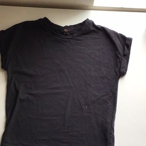 Forever 21 Plain Black Short Sleeve Shirt